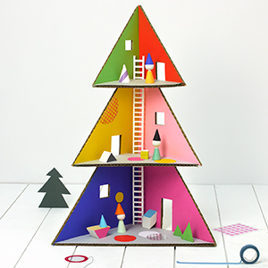 Christmas Tree Doll House - Mr Printables