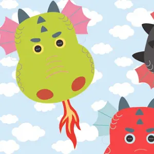 Printable Dragon Masks