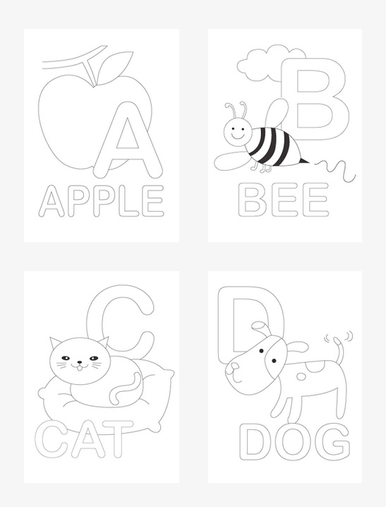 Alphabet Coloring Pages