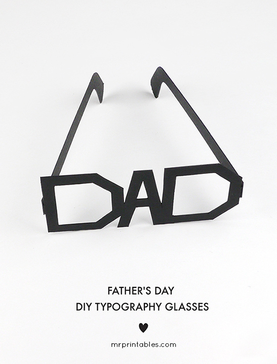 Father's Day Typography Glasses — image 1