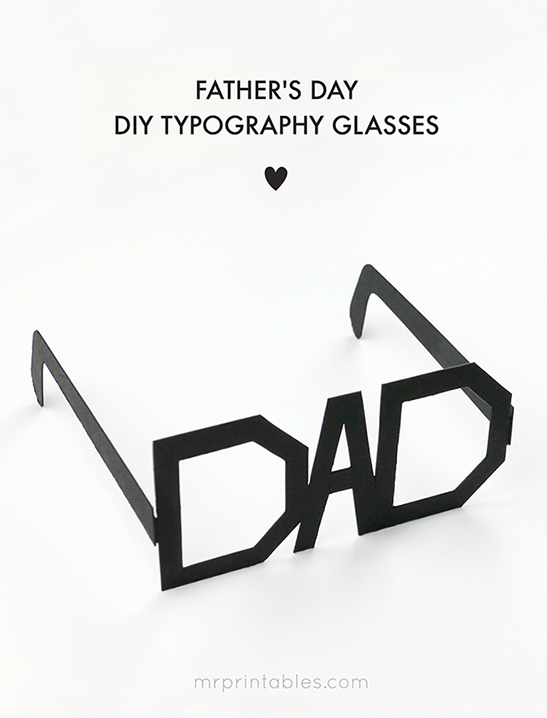 Father's Day Typography Glasses — image 2