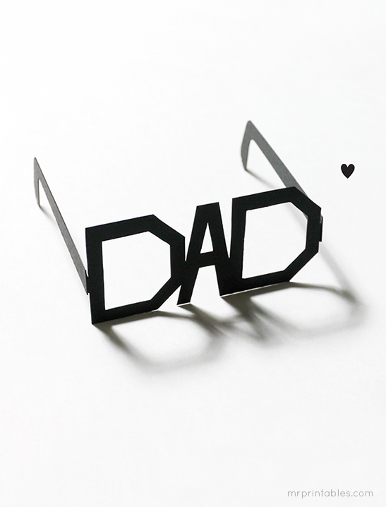 Father's Day Typography Glasses — image 3
