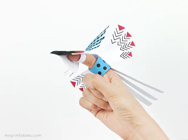 bird finger puppets
