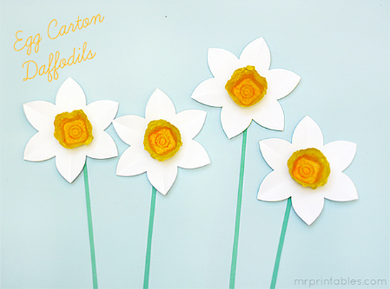 Egg Carton Daffodils — image 1