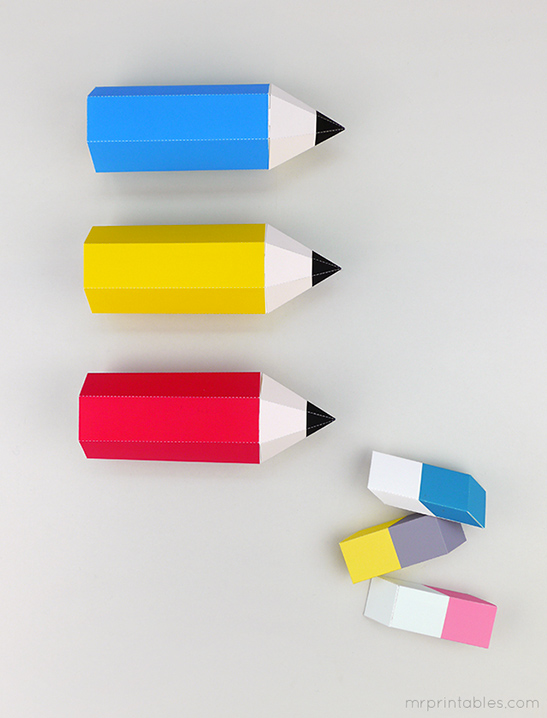 Back to School Pencil Favor Boxes — image 1