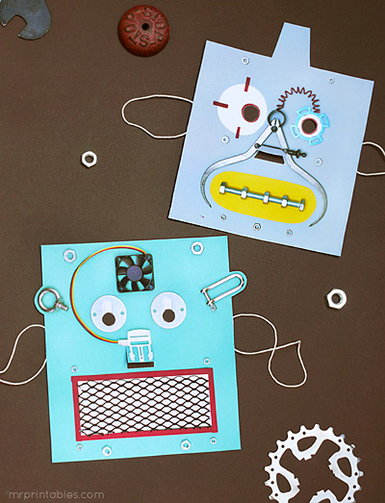 Printable Robot Masks — image 1
