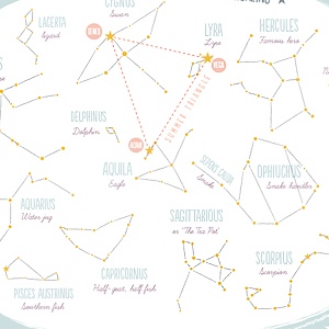 Summer Constellation Map