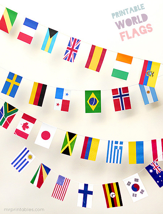 Printable World Flags