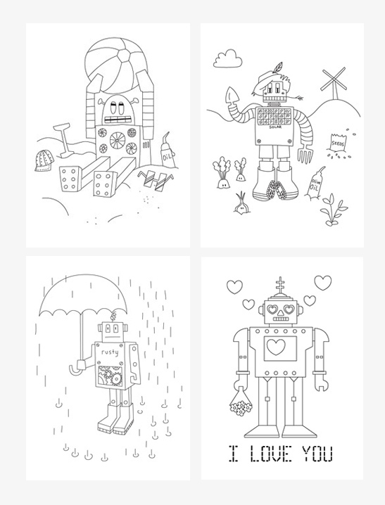 Robot Coloring Pages
