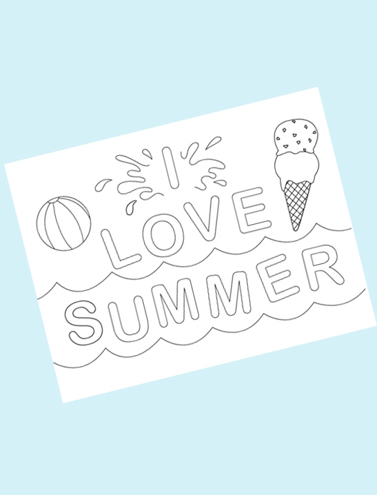 Summer Coloring Pages