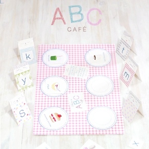 ABC Café File Folder Game
