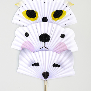 Arctic Animals Paper Fans