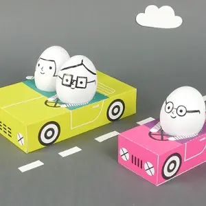 Egg People On The Road