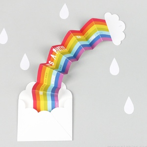 Surprise Rainbow Party Invitation