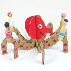 Peg Dolls and Cardboard Sea Creatures