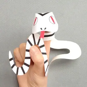 Snake Finger Puppets