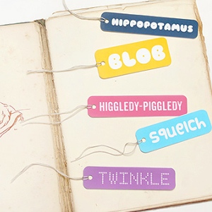 my favorite words bookmarks