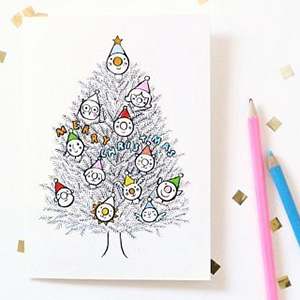 Christmas Cards to Color in Mr Printables