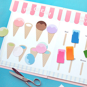 Ice Cream Colour Matching Game - My Party Design