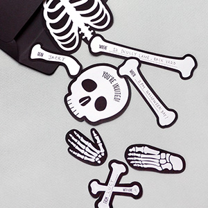 Bag O' Bones Halloween Party Invitation
