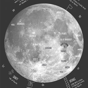 Map of the Moon Poster