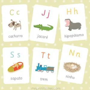 spanish alphabet flash cards mr printables