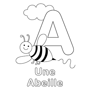 French Alphabet Coloring Pages