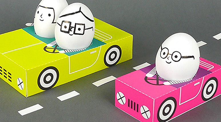 Egg People on the Road