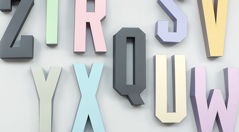 3D Wall Letters