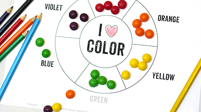 Simple Color Wheel Chart