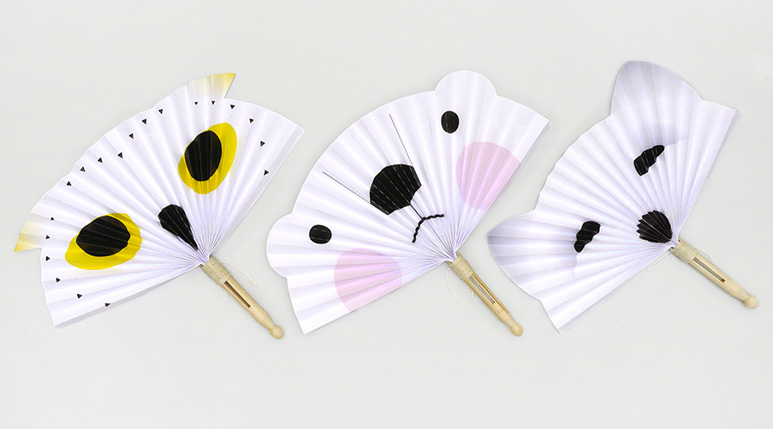 DIY Arctic Animal Paper Fans